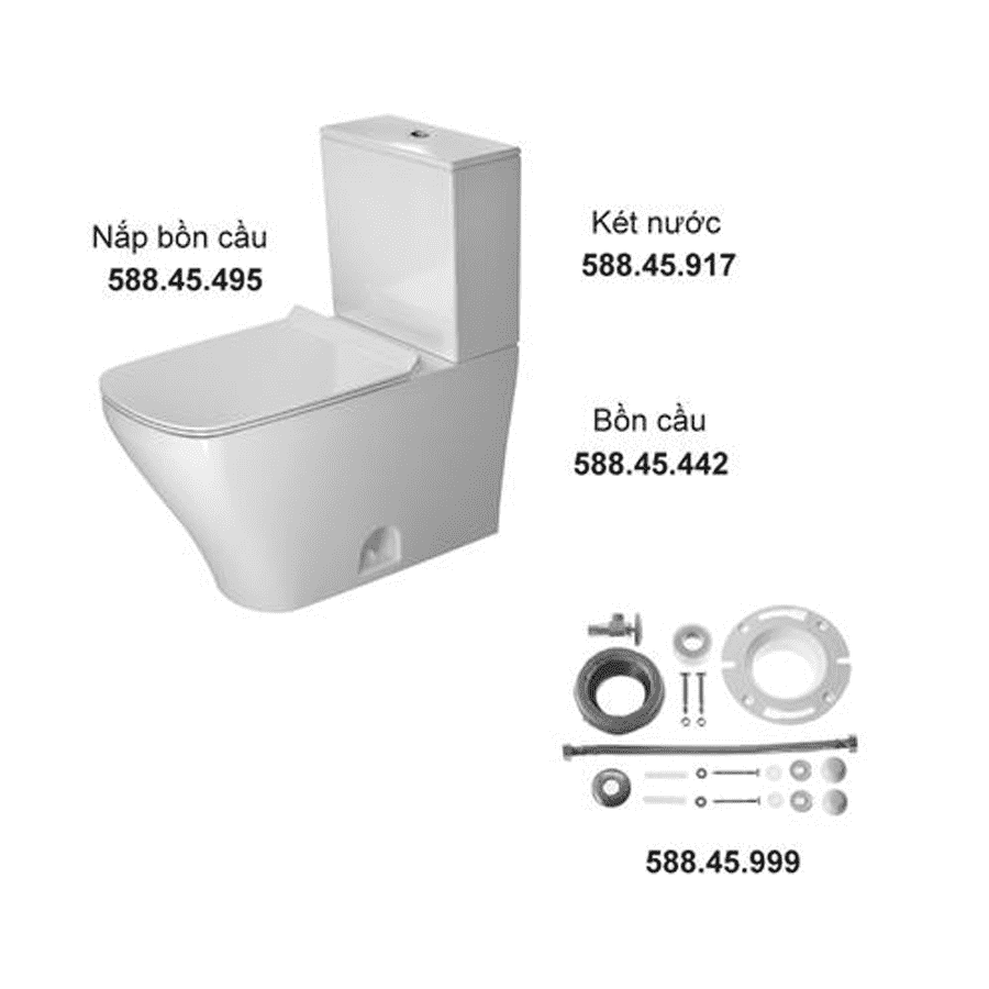 Bồn cầu hai khối Durastyle 588.45.383